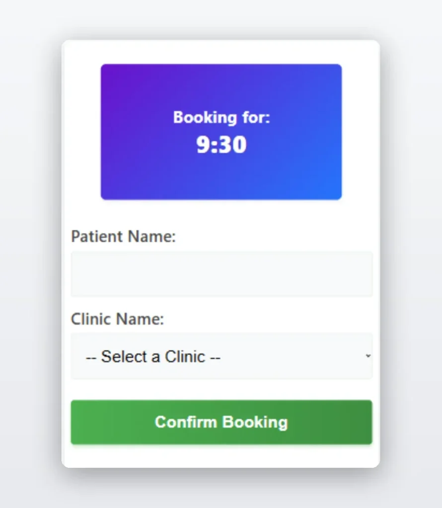 Booking